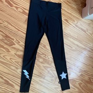 Girls lightning bolt and star leggings